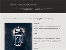 Tablet Screenshot of opeophotography.com